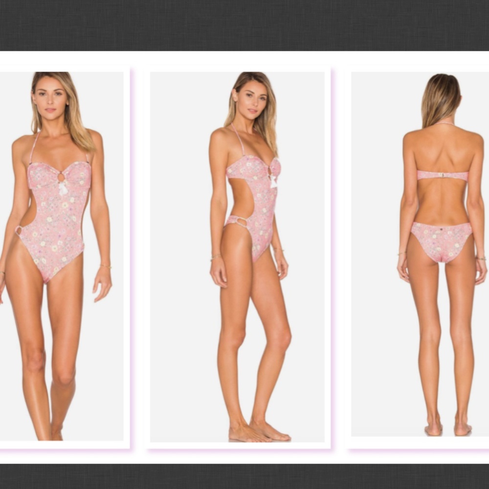 NEW $150 Ale By Alessandra Say Oui High Leg One-Piece Size Large